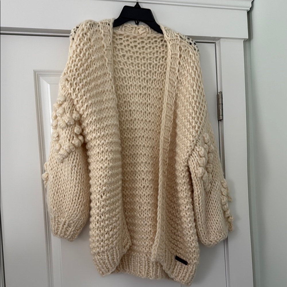 Wishlist Cream Chunky Knit Cardigan